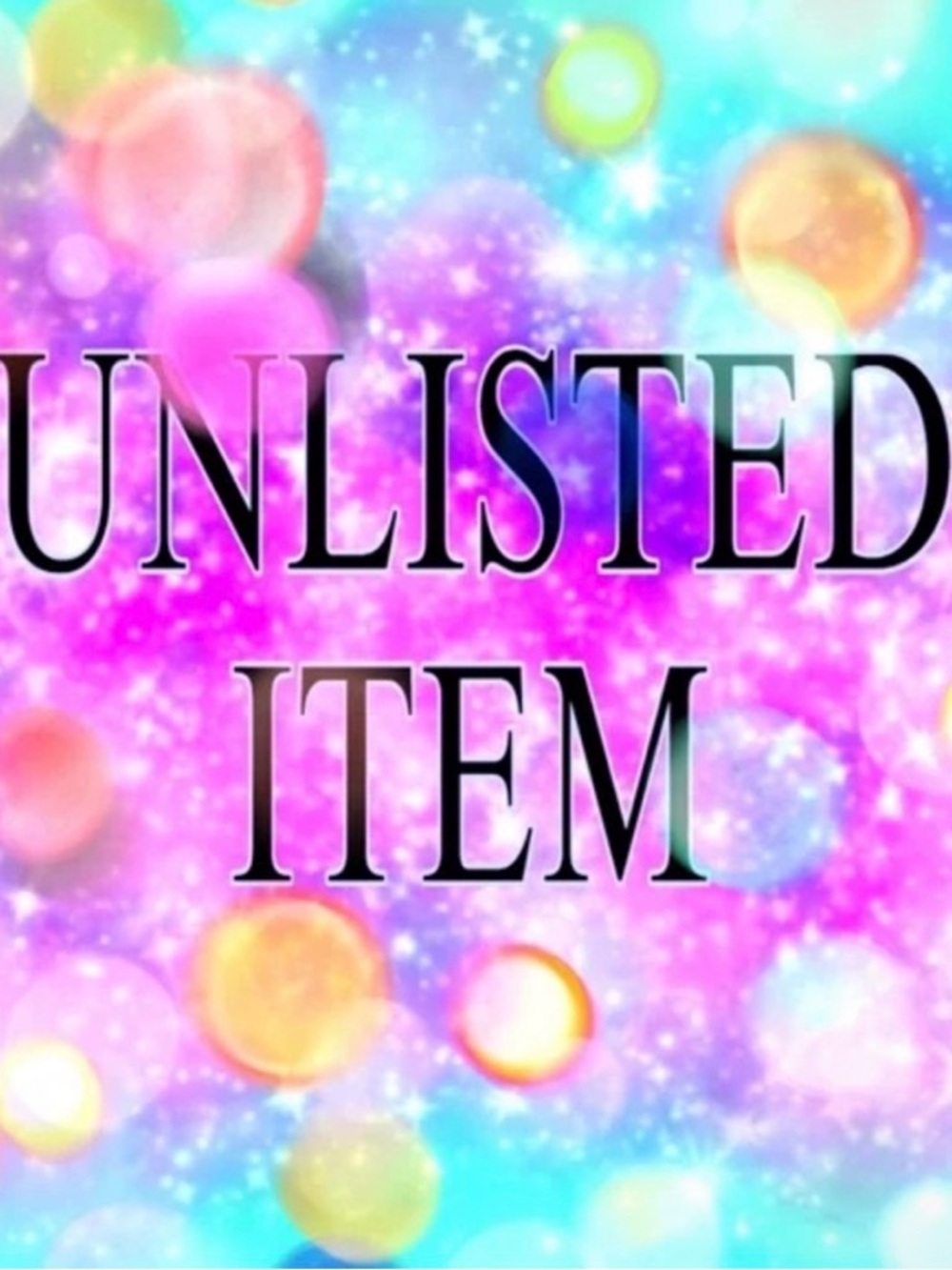 Unlisted Item closet sale